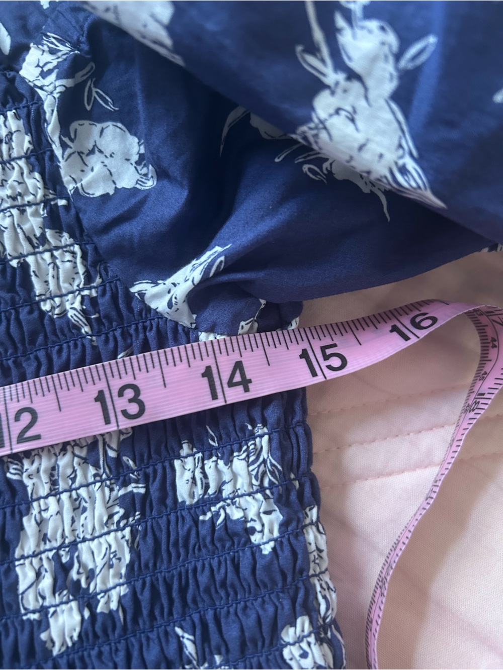 Polo Ralph Lauren Blue Floral Day Dress with pockets (size XL) - Picture 10 of 11